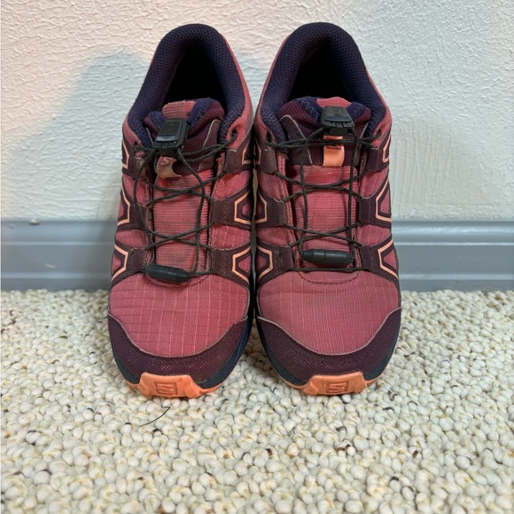 Salomon Speedcross trail/hiking sneakers - size 13 - magenta/coral color scheme - Picture 3 of 3